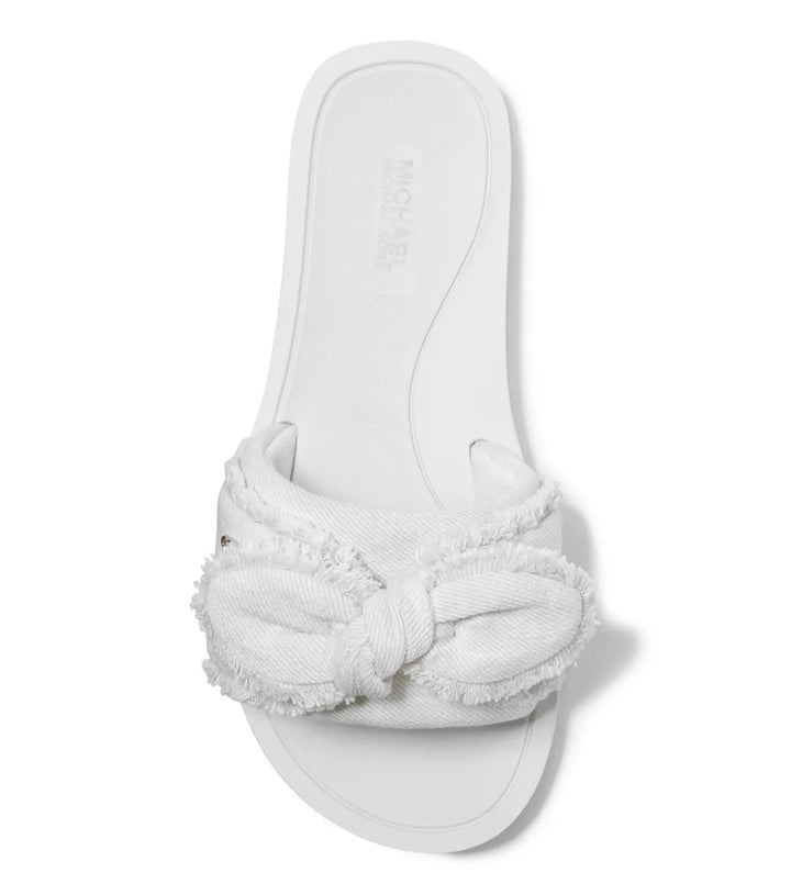 Michael Kors Betsy Distressed Bow Slide - Footcourt Egypt