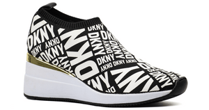 DKNY PARKS Logo Printed Heeled Slip - On S - Footcourt Egypt