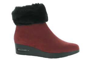 DKNY Womens Abri Faux Suede Faux Fur Booties - Footcourt Egypt