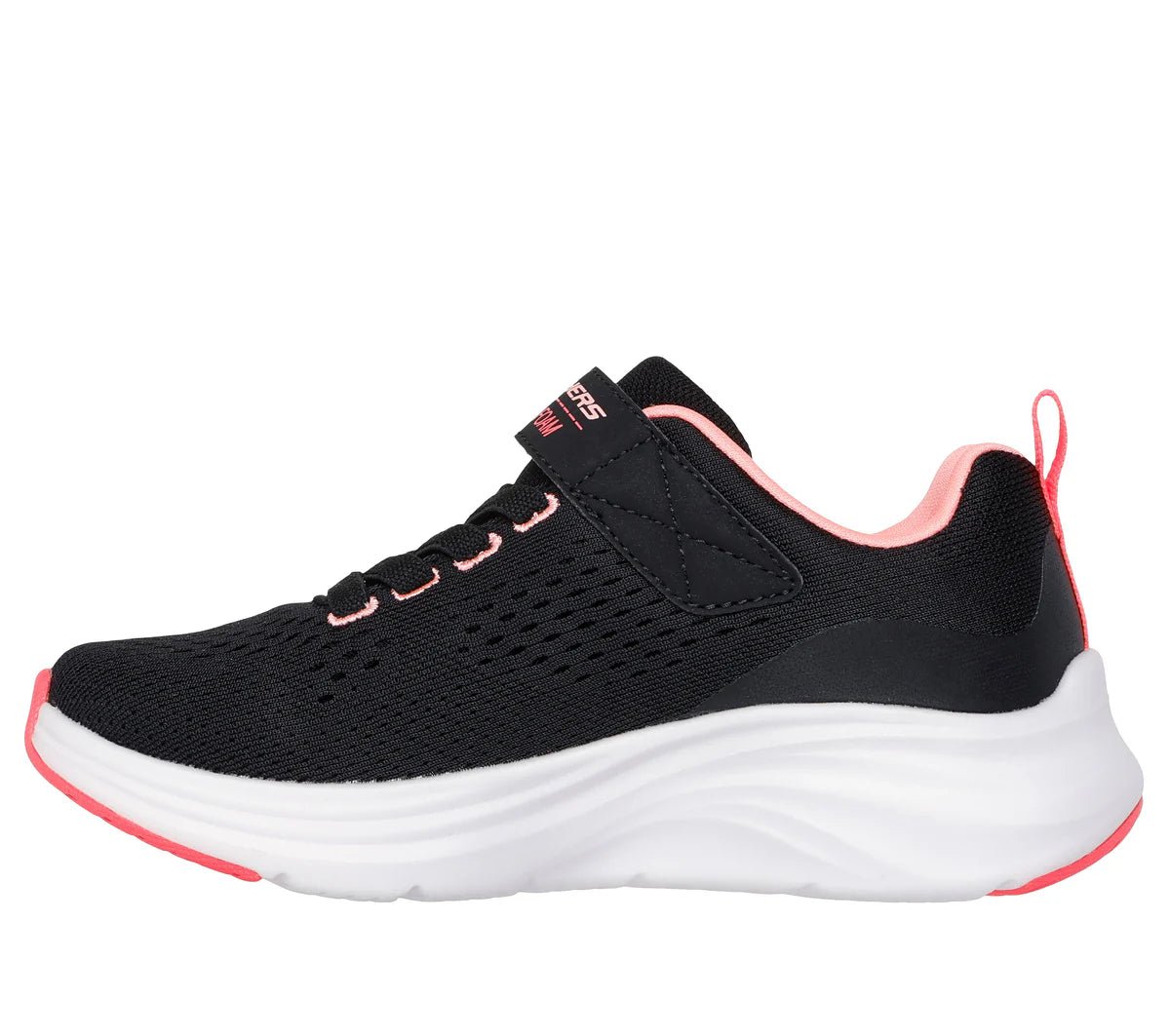 SKECHERS Velcro fiber foam athletic shoe BKPK - Footcourt Egypt