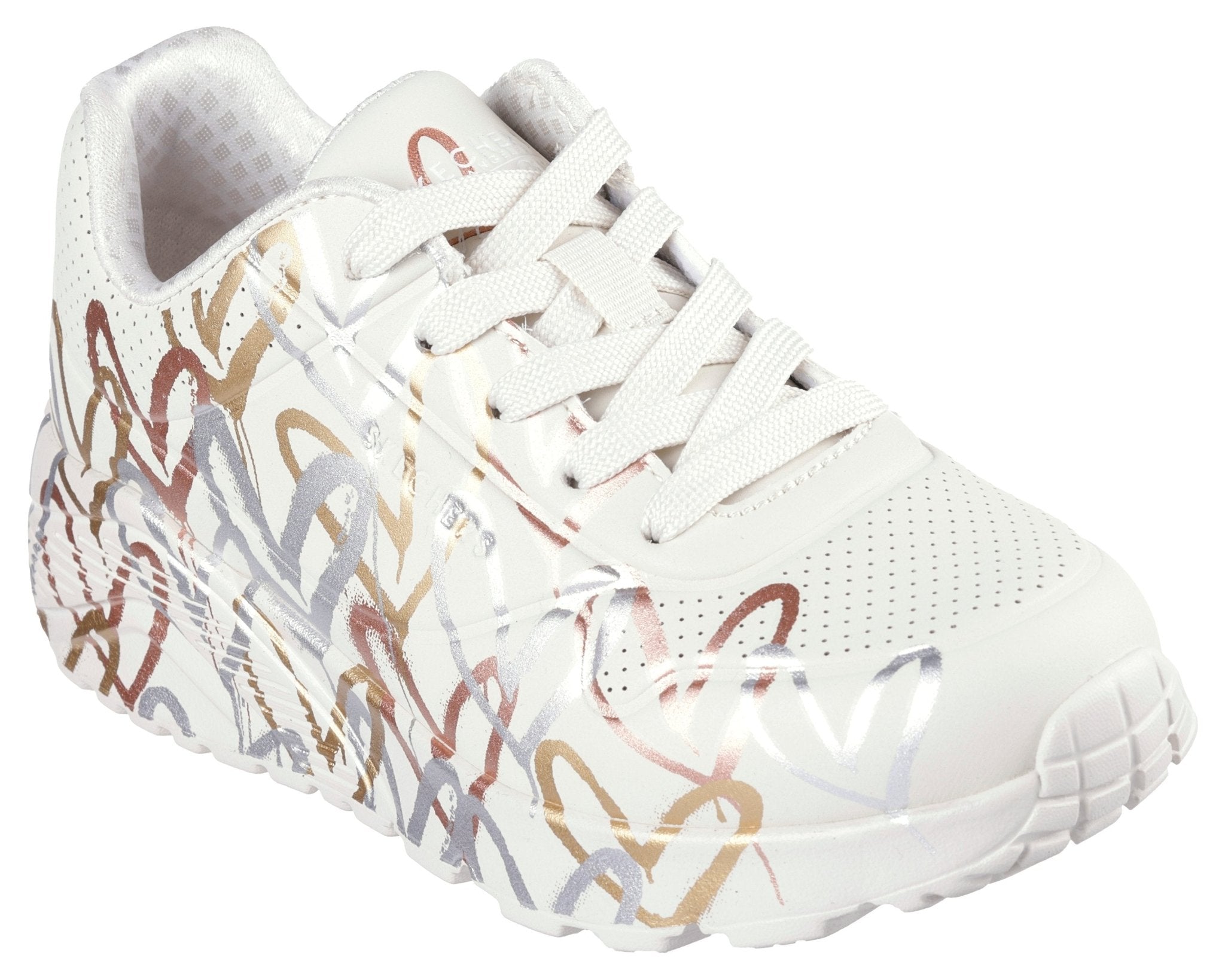SKECHERS x JGoldcrown: Uno Lite - Metallic Love - Footcourt Egypt