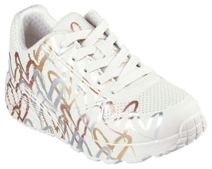 SKECHERS x JGoldcrown: Uno Lite - Metallic Love - Footcourt Egypt