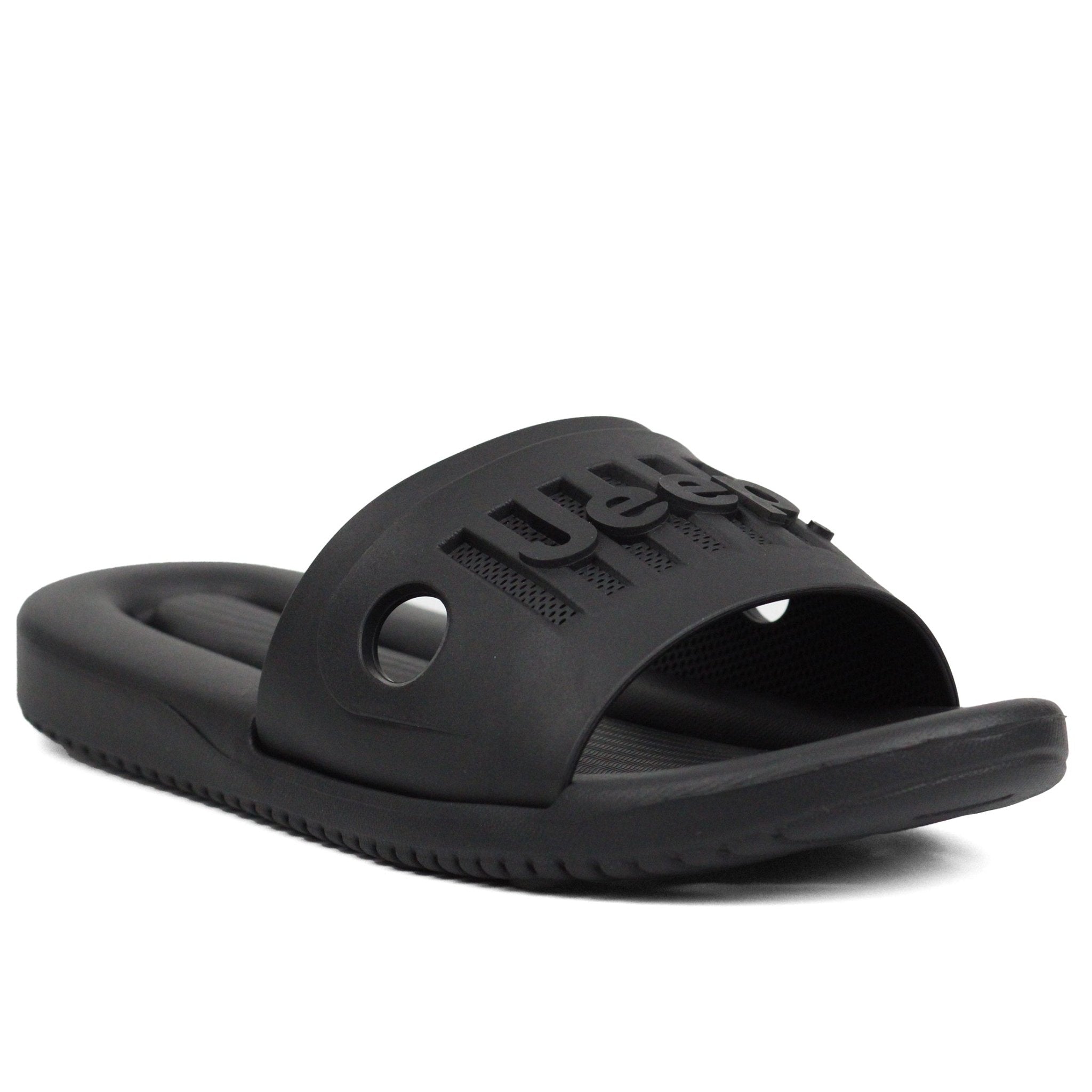 JEEP Mens Slide Lightly Go Get Up BLK - Footcourt Egypt