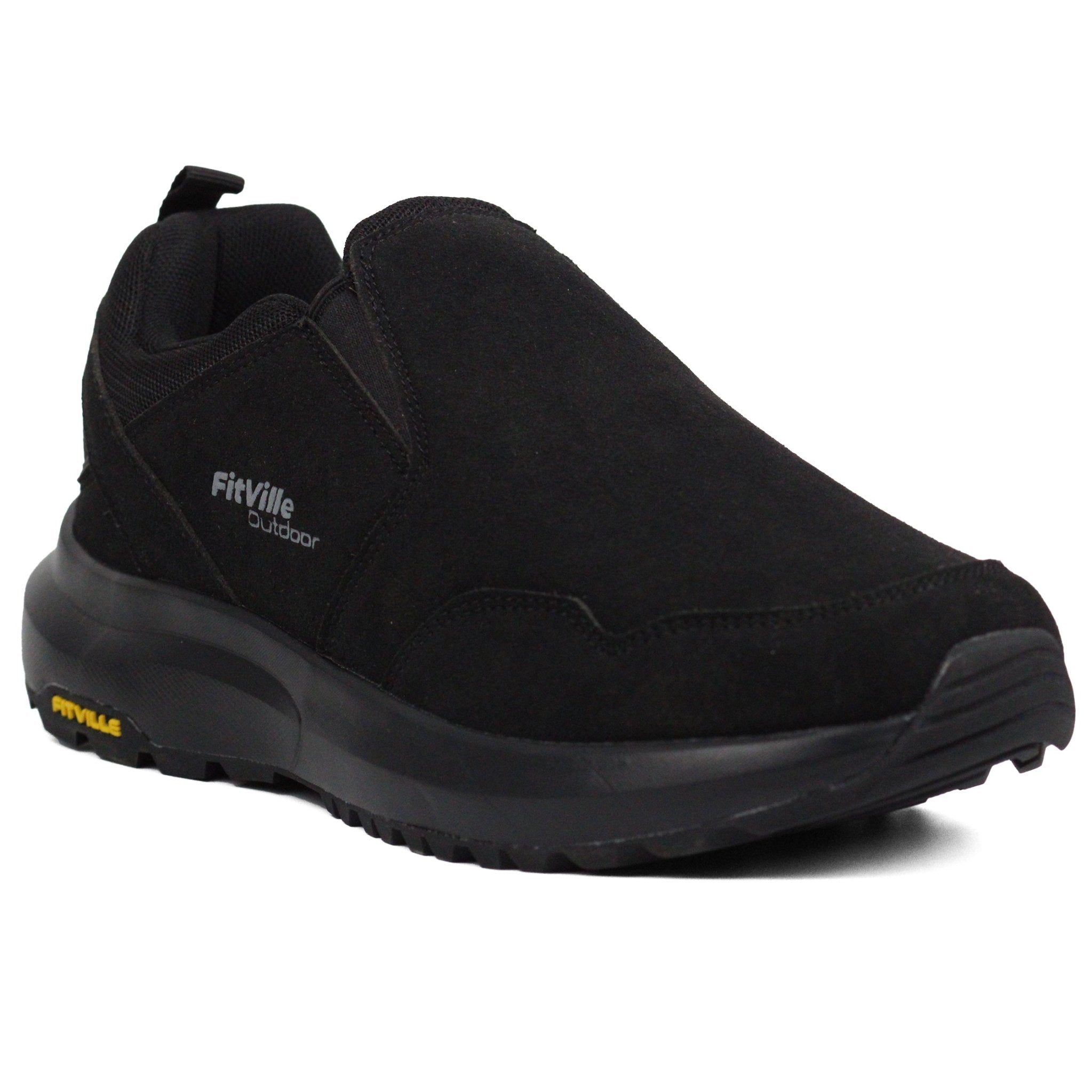 FITVILLE Mens Wide Slip on Outdoor Walking Shoes Byl - Footcourt Egypt