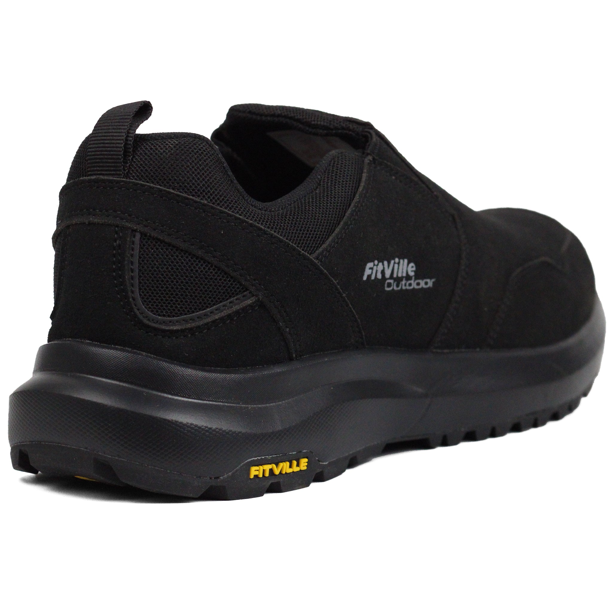 FITVILLE Mens Wide Slip on Outdoor Walking Shoes Byl - Footcourt Egypt