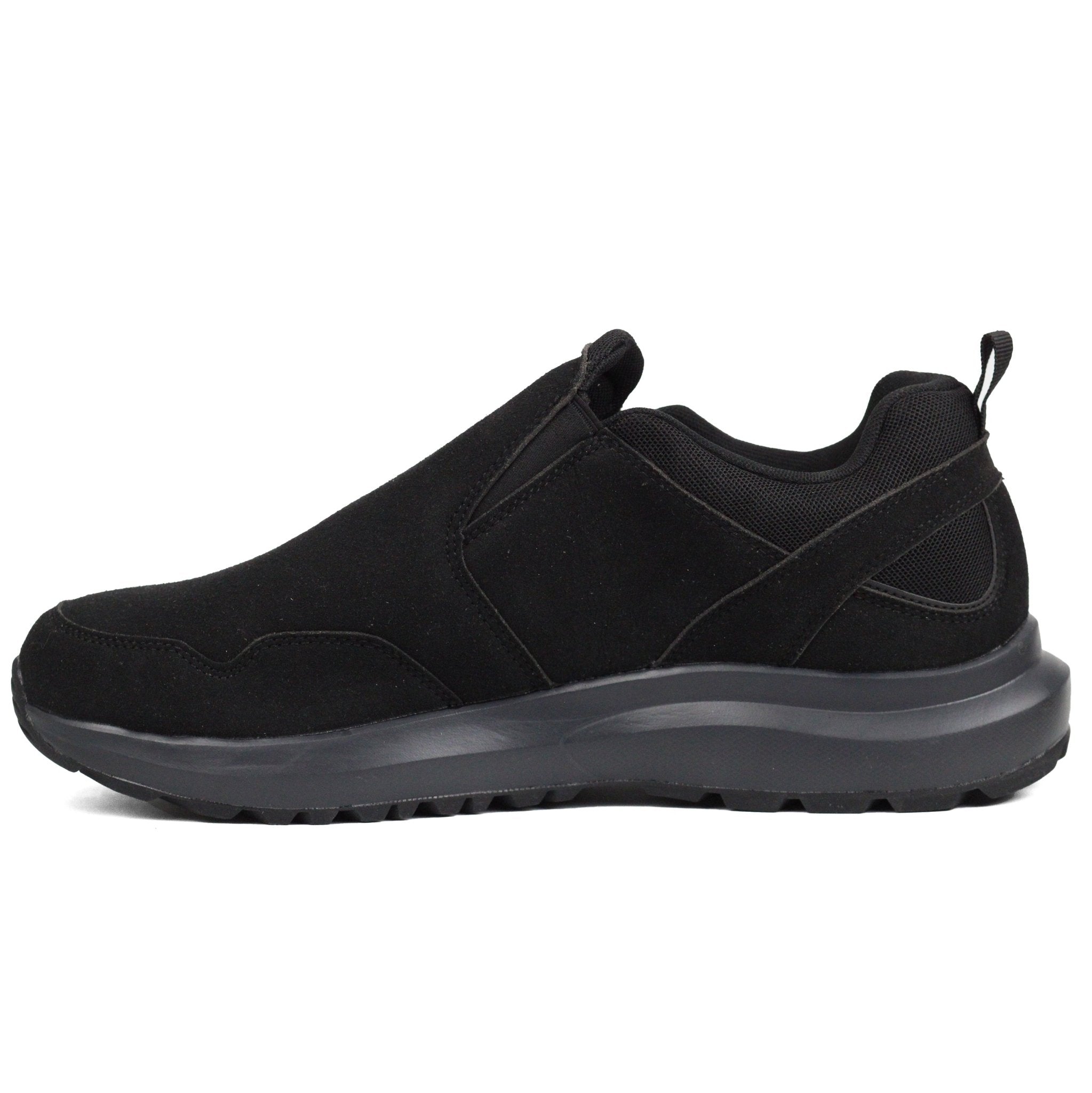 FITVILLE Mens Wide Slip on Outdoor Walking Shoes Bk - Footcourt Egypt