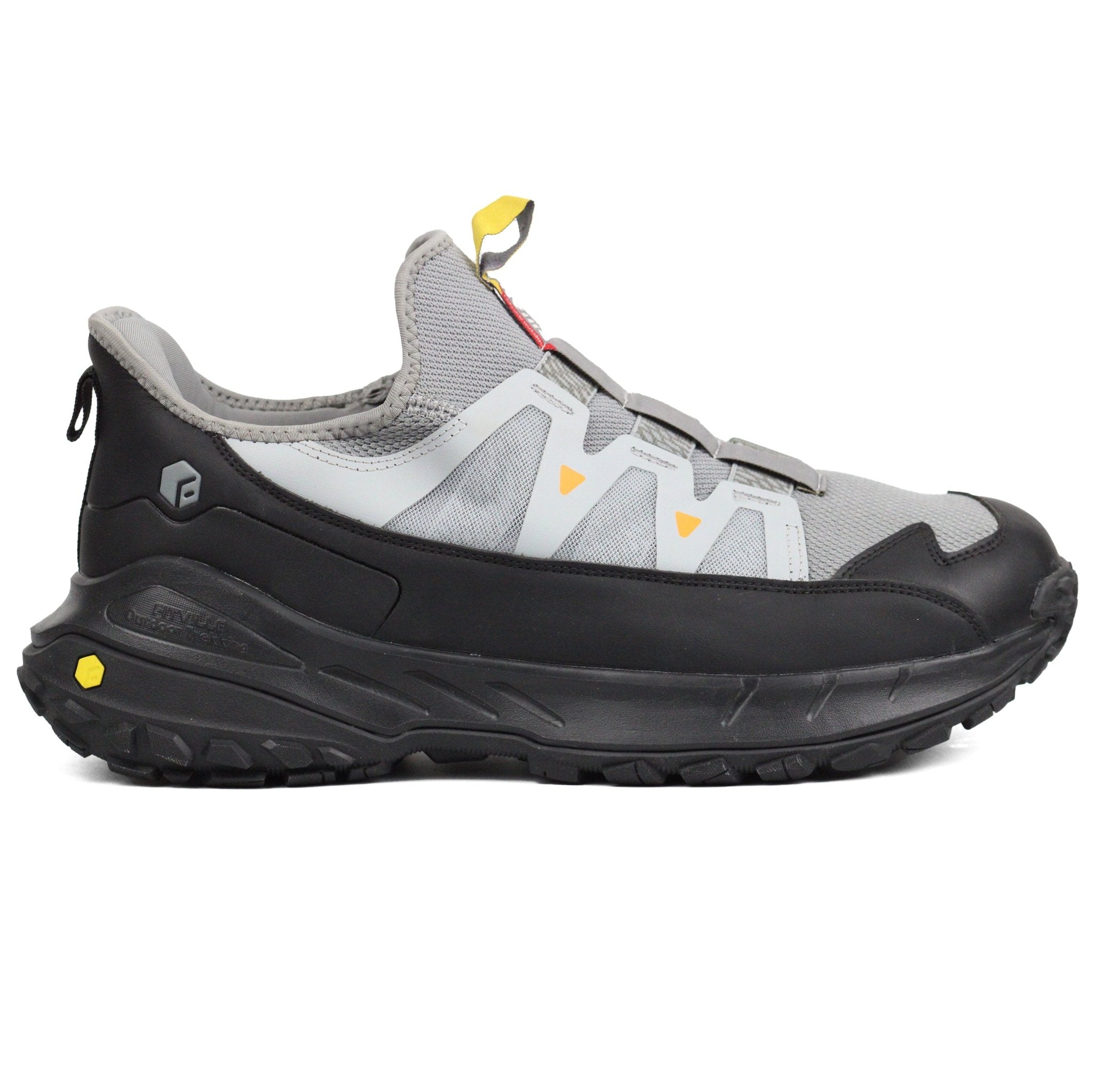 FITVILLE Mens Extra Wide Walking Trainers Slip On Gry - Footcourt Egypt