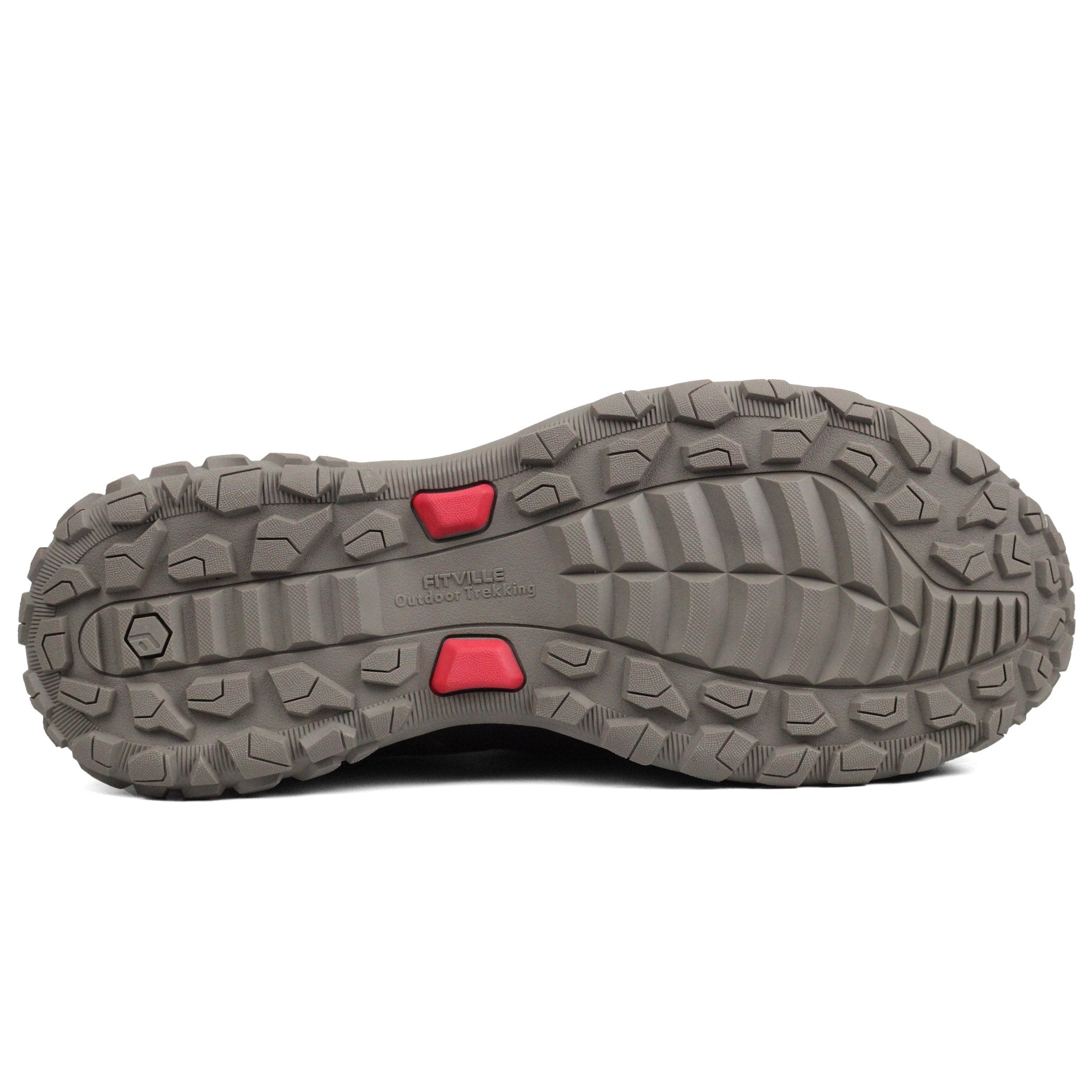FITVILLE Mens Extra Wide Walking Trainers Slip On Bro - Footcourt Egypt