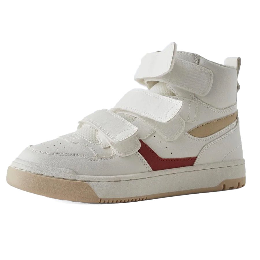 ZARA High - Top 3 Strap Sneakers Wht - Footcourt Egypt