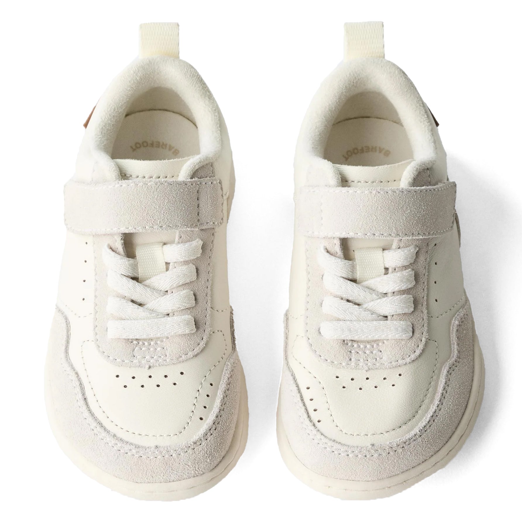 ZARA Leather Barefoot Plimsolls Wht - Footcourt Egypt