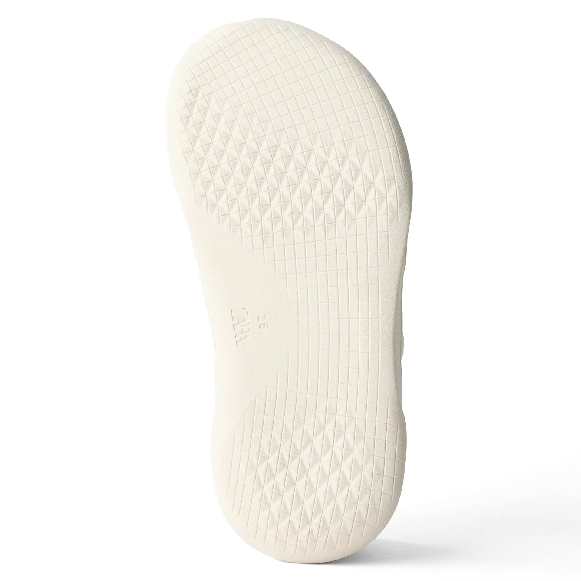 ZARA Leather Barefoot Plimsolls Wht - Footcourt Egypt