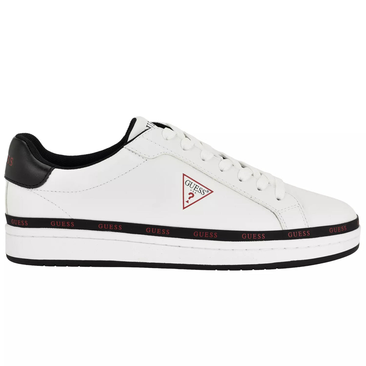 GUESS Men's Likode Fashion Lace-Up Sneakers-WHBK - Footcourt Egypt