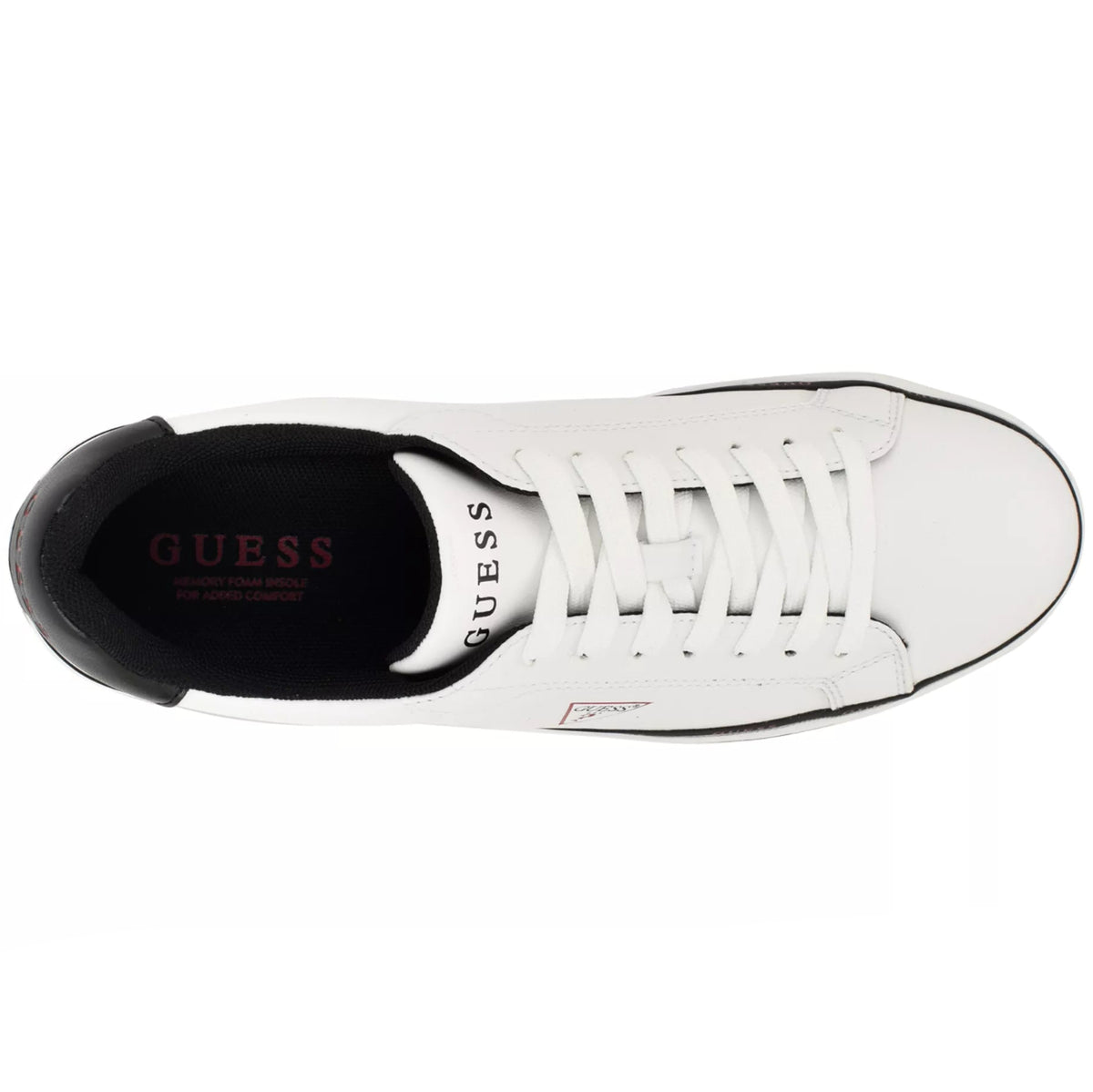 GUESS Men's Likode Fashion Lace-Up Sneakers-WHBK - Footcourt Egypt