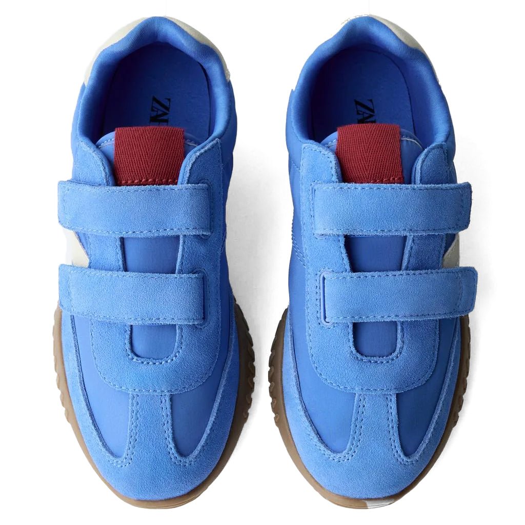 ZARA Velcro Sports Sneakers BLU - Footcourt Egypt