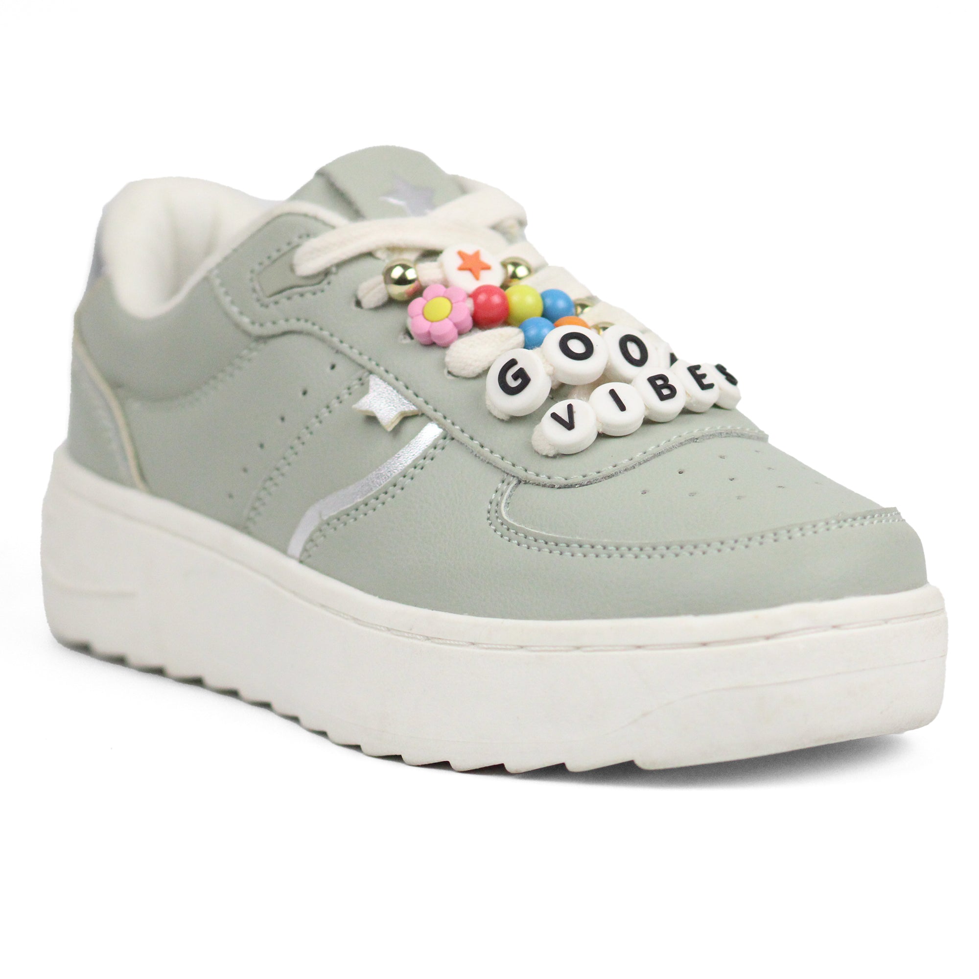 ZARA Good Vibes Stars Sneakers WTLV - Footcourt Egypt