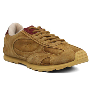 ZARA Modern Flat Leather Sneakers BRO - Footcourt Egypt