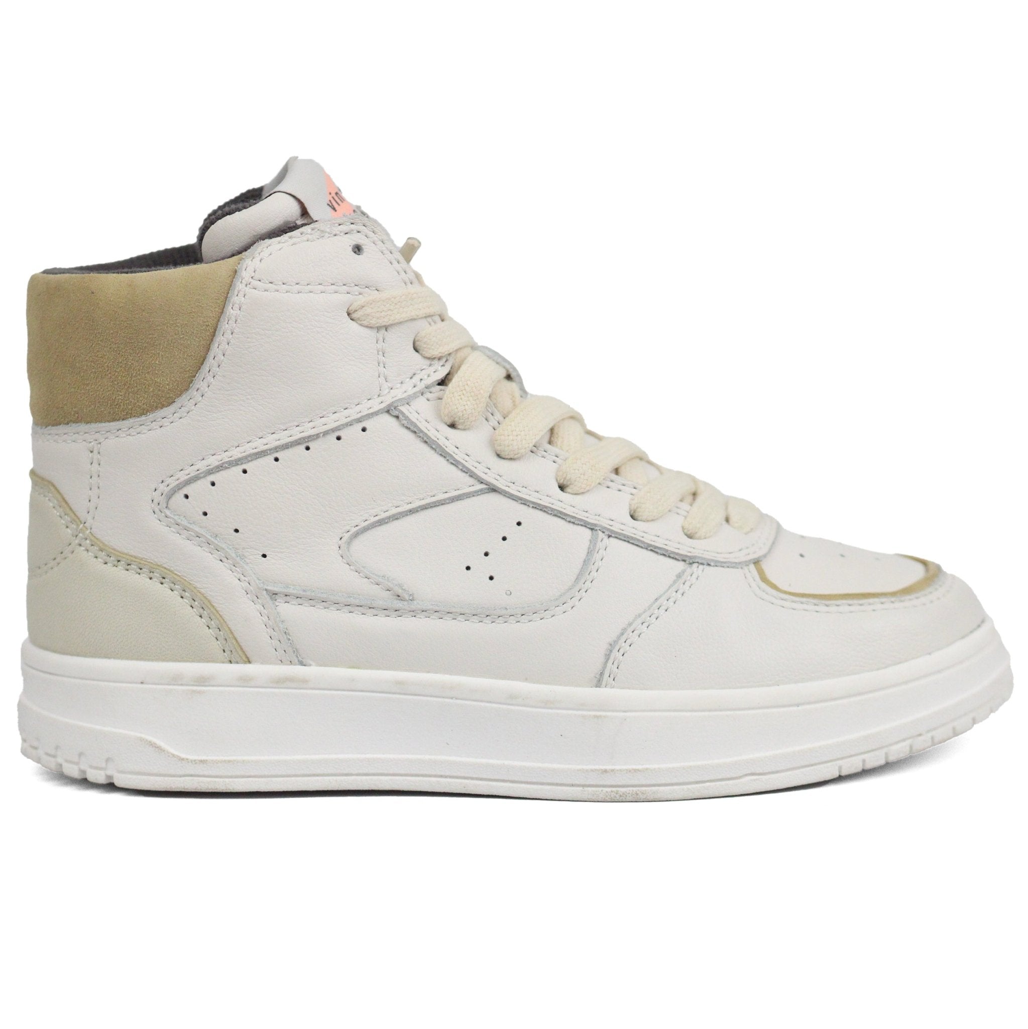 ZARA Vintage Sporty Hitop Off White Shoes - Footcourt Egypt