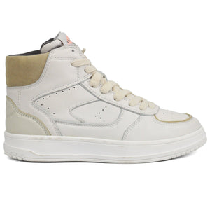 ZARA Vintage Sporty Hitop Off White Shoes - Footcourt Egypt