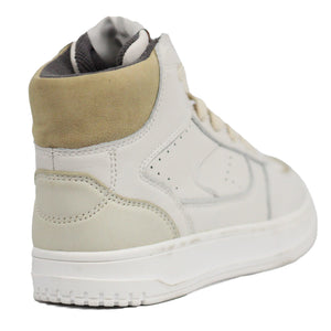 ZARA Vintage Sporty Hitop Off White Shoes - Footcourt Egypt