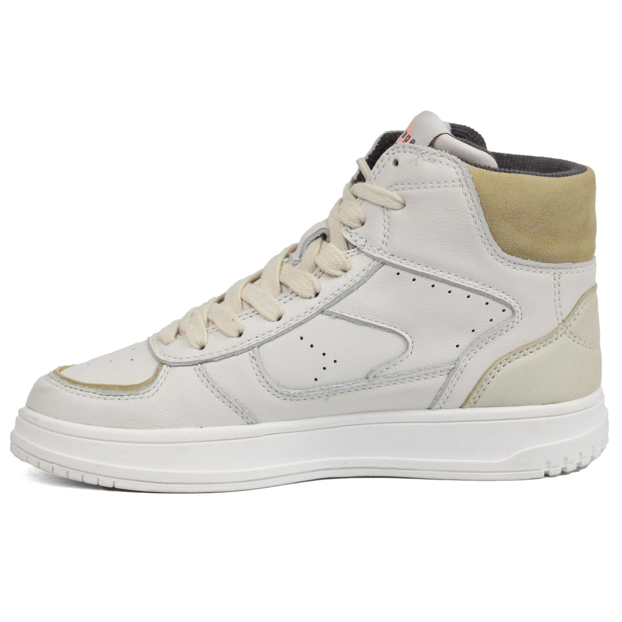 ZARA Vintage Sporty Hitop Off White Shoes - Footcourt Egypt