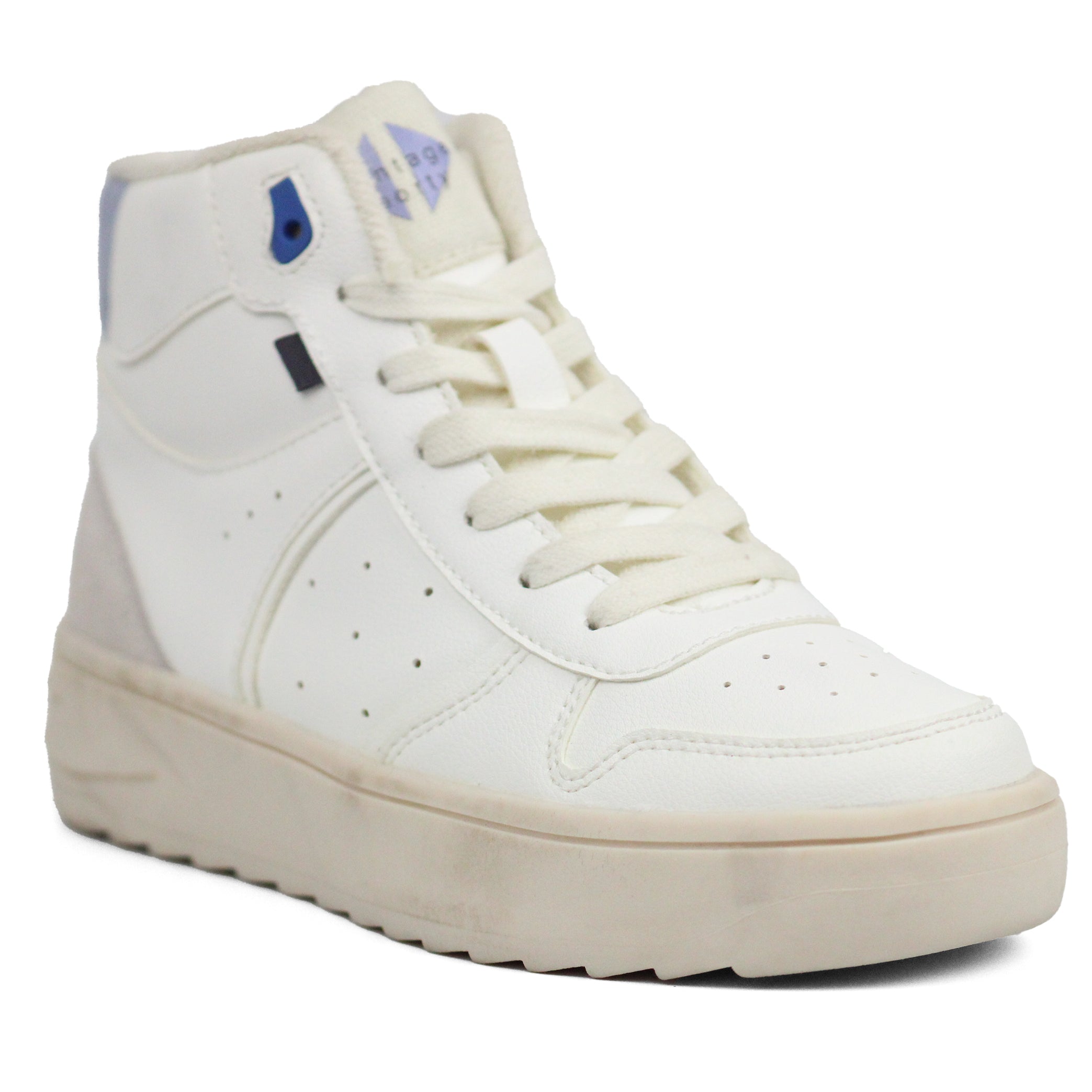 ZARA Vintage Sporty Hitop White Shoes - Footcourt Egypt