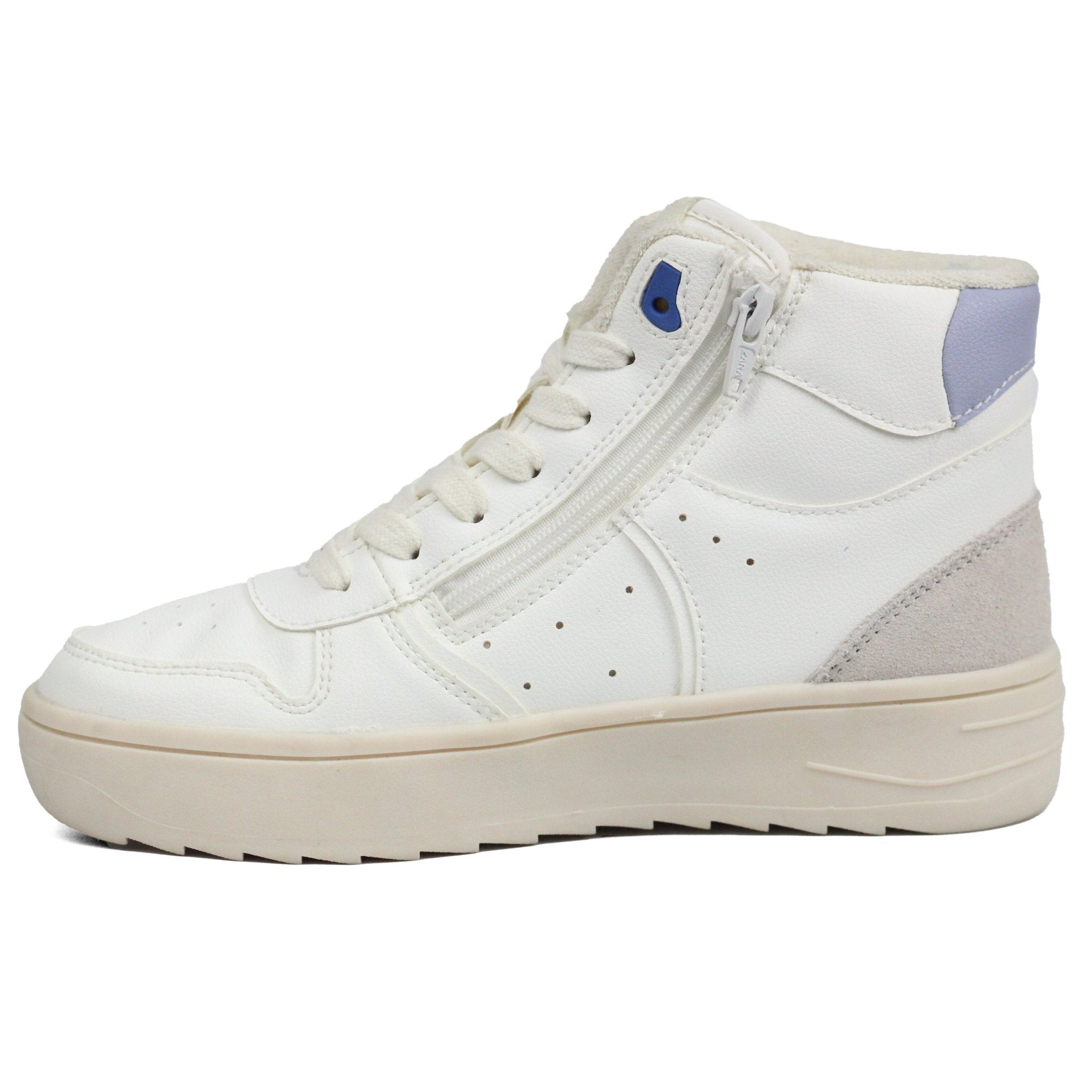 ZARA Vintage Sporty Hitop White Shoes - Footcourt Egypt