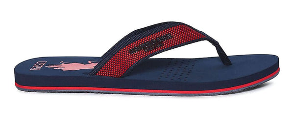 U.S. POLO ASSN. Logo Print Thong - Strap Flip - Flops - Footcourt Egypt