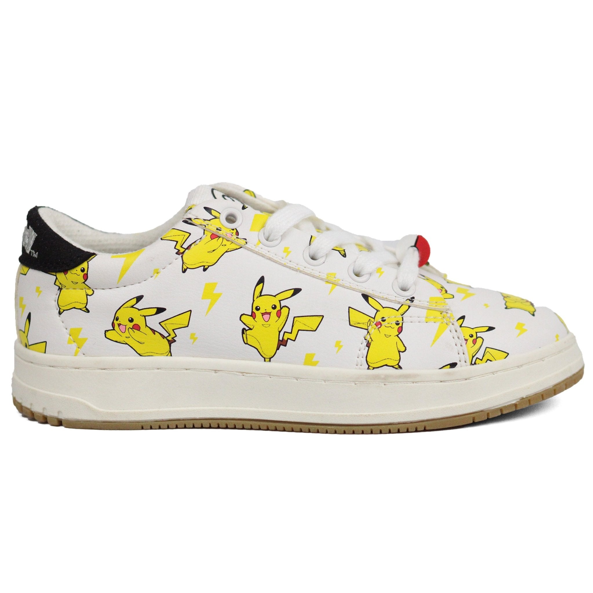 ZARA Leather Pokemon White Sneakers - Footcourt Egypt