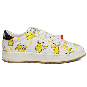 ZARA Leather Pokemon White Sneakers - Footcourt Egypt