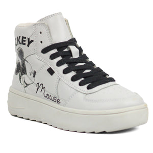 ZARA Graffiti High - Top Mickey Mouse Sneakers Ltgy - Footcourt Egypt