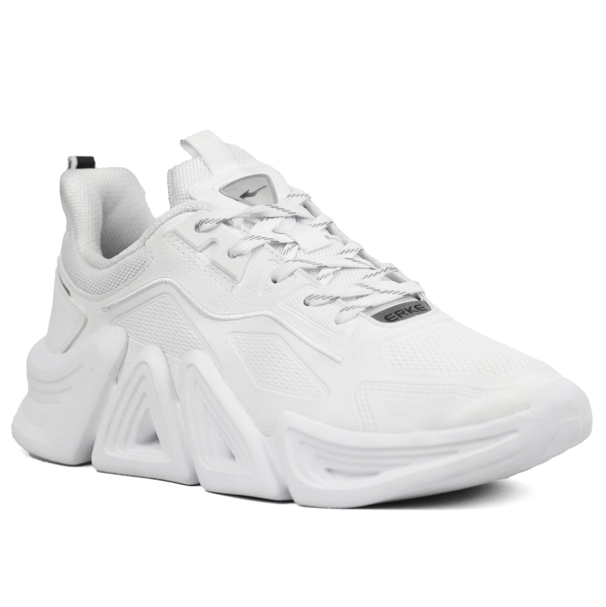 ERKE 02A Casual Trend Sneakers WHT - Footcourt Egypt
