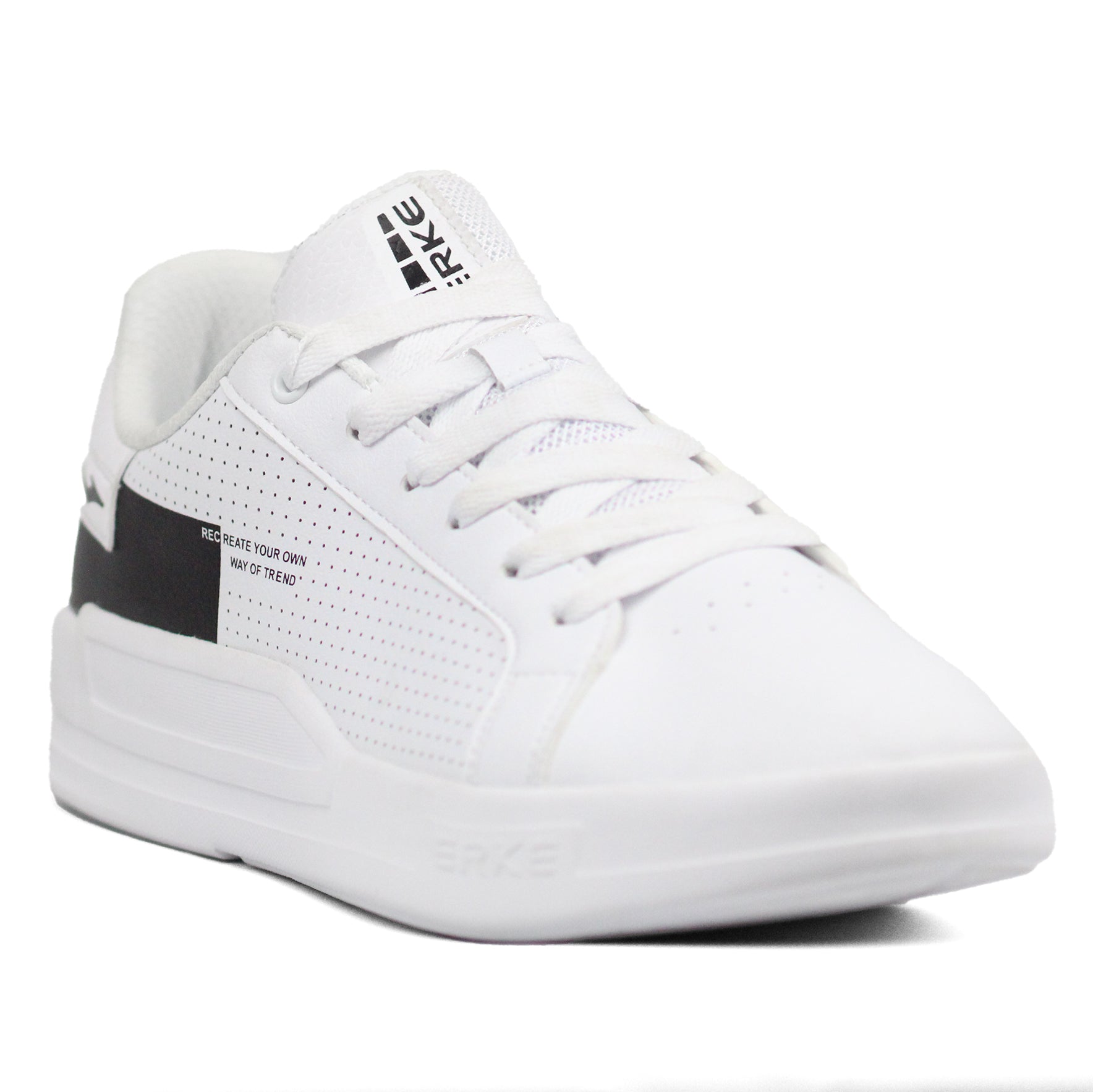 ERKE 03A Recreate your own way Casual Low - Top Sneakers WHT - Footcourt Egypt