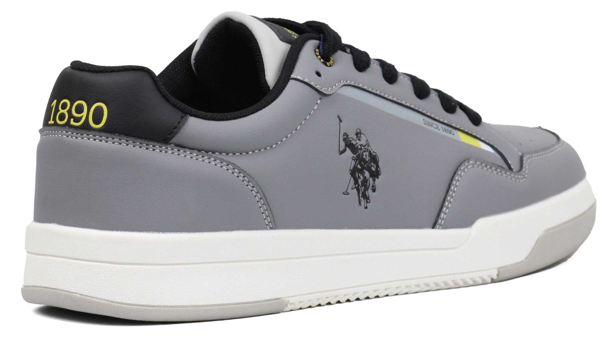 US Polo Assn Grey Steve 003A Trainers - Footcourt Egypt