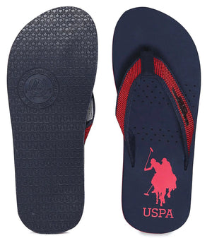 U.S. POLO ASSN. Logo Print Thong - Strap Flip - Flops - Footcourt Egypt