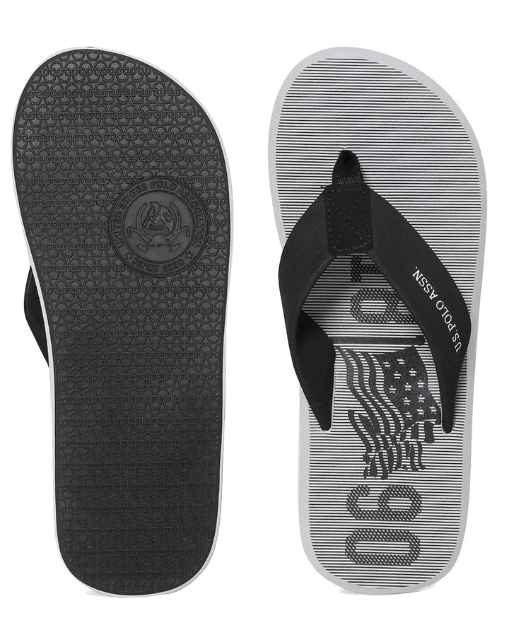 U.S. Polo Assn. Men V - Strap Logo Marinos 2.0 Flip Flops - Footcourt Egypt