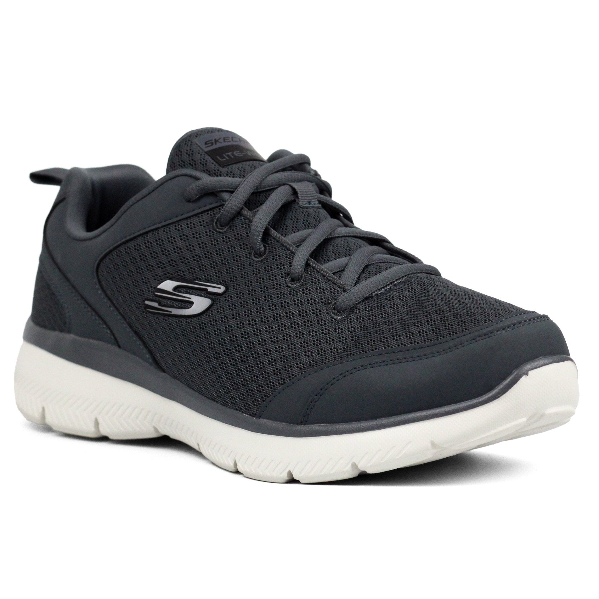 SKECHERS Light weight Lifestyle Shoes-CHAR - Footcourt Egypt