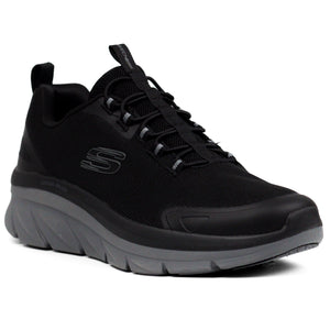 Skechers Cushion walker BKGY - Footcourt Egypt