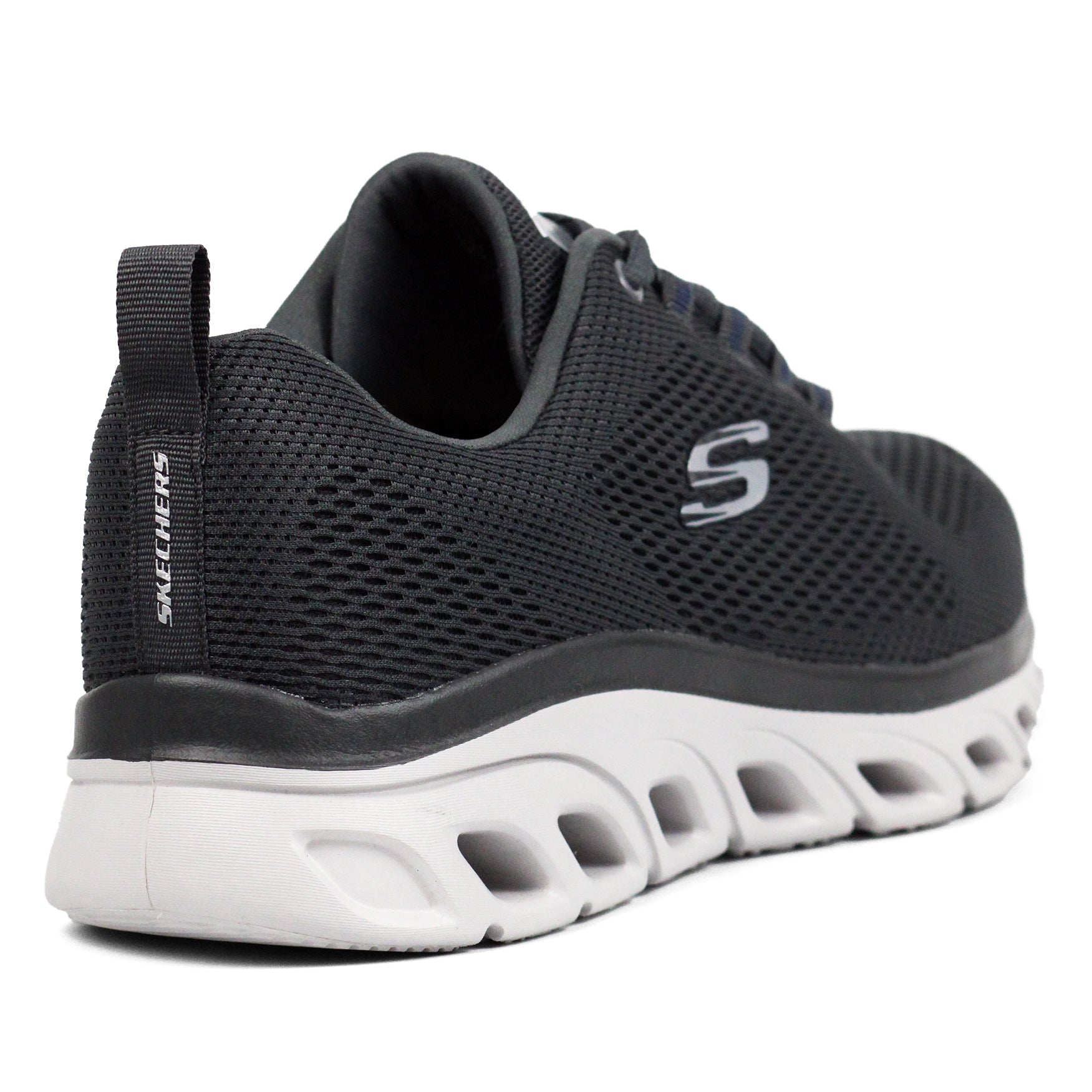 SKECHERS Men's GLIDE LIGHT sports shoe BKGY - Footcourt Egypt