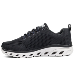 SKECHERS Men's GLIDE LIGHT sports shoe BKGY - Footcourt Egypt