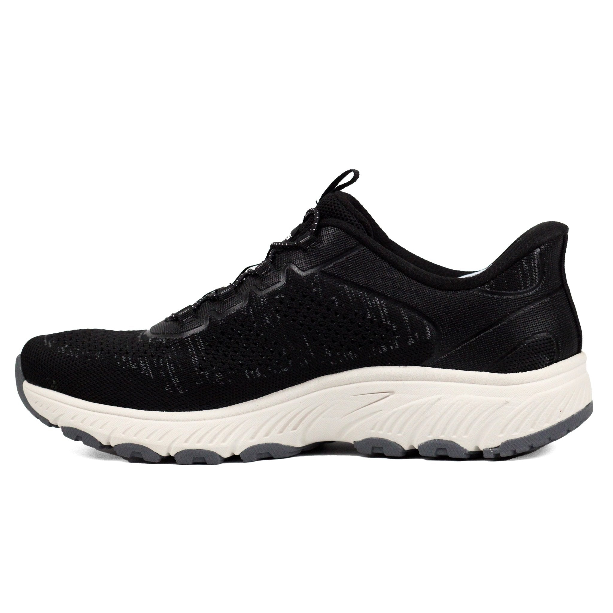 SKECHERS Slip-Ins Wide Fit Sneakers BLK - Footcourt Egypt