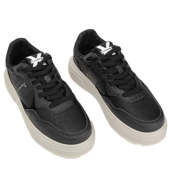 John Richmond Leather 20013CP Shoes BLK - Footcourt Egypt