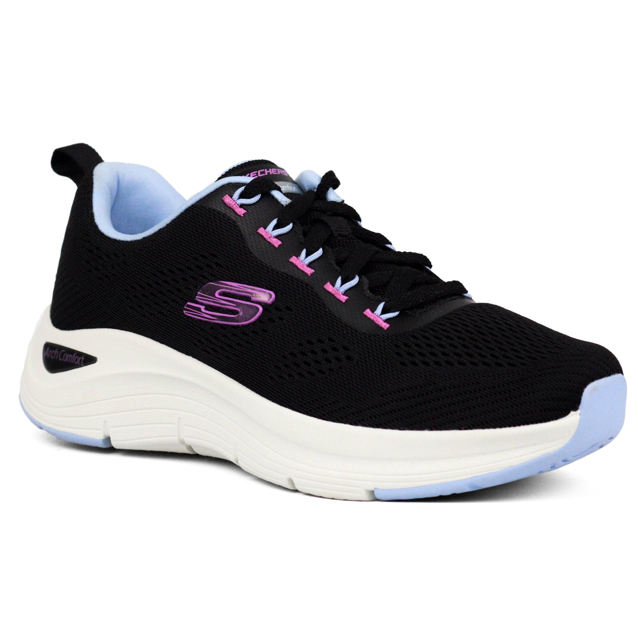 SKECHERS Arch comfort Sneakers BKLB - Footcourt Egypt