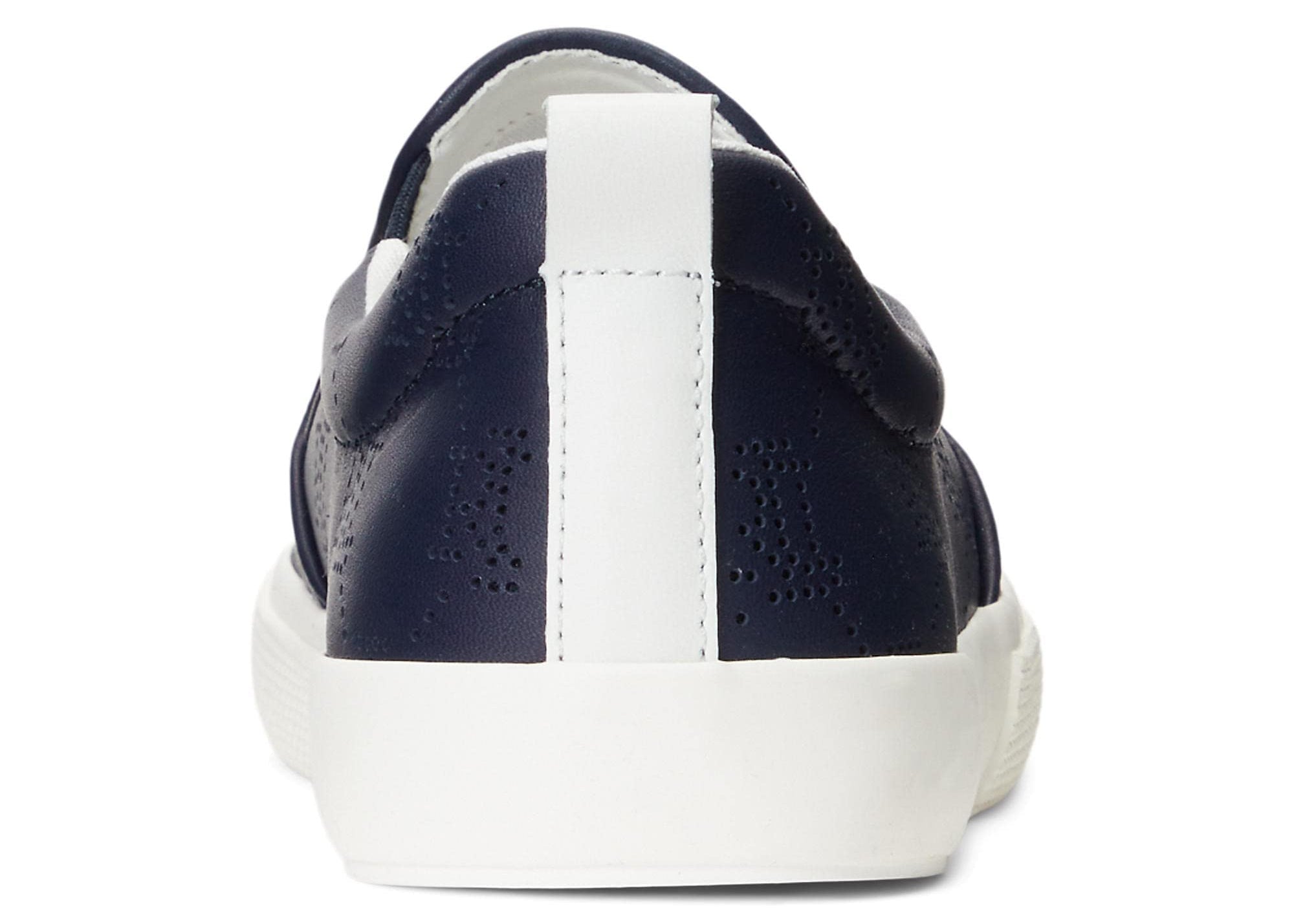 RALPH LAUREN Haddley Logo Leather Slip - On Trainer - Footcourt Egypt