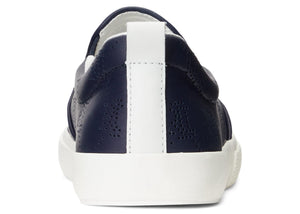 RALPH LAUREN Haddley Logo Leather Slip - On Trainer - Footcourt Egypt