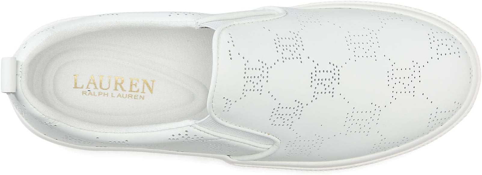 RALPH LAUREN Haddley Logo Leather Slip - On Trainer - Footcourt Egypt