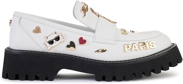 KARL Lagerfeld Paris Women's Gaston Almond Toe Lug Loafers