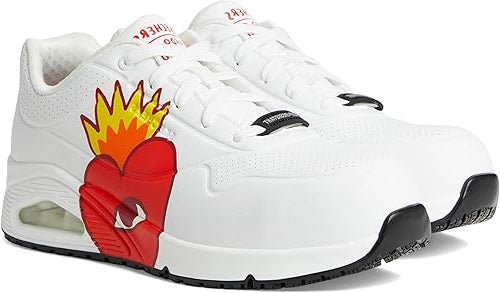 SKECHERS Women's Uno - Flaming Heart - Footcourt Egypt
