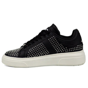 John Richmond Leather With Rivets Men Sneakers Bkw - Footcourt Egypt