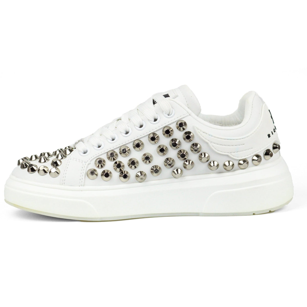 John Richmond Studded Sneakers With Signature Sole - Footcourt Egypt