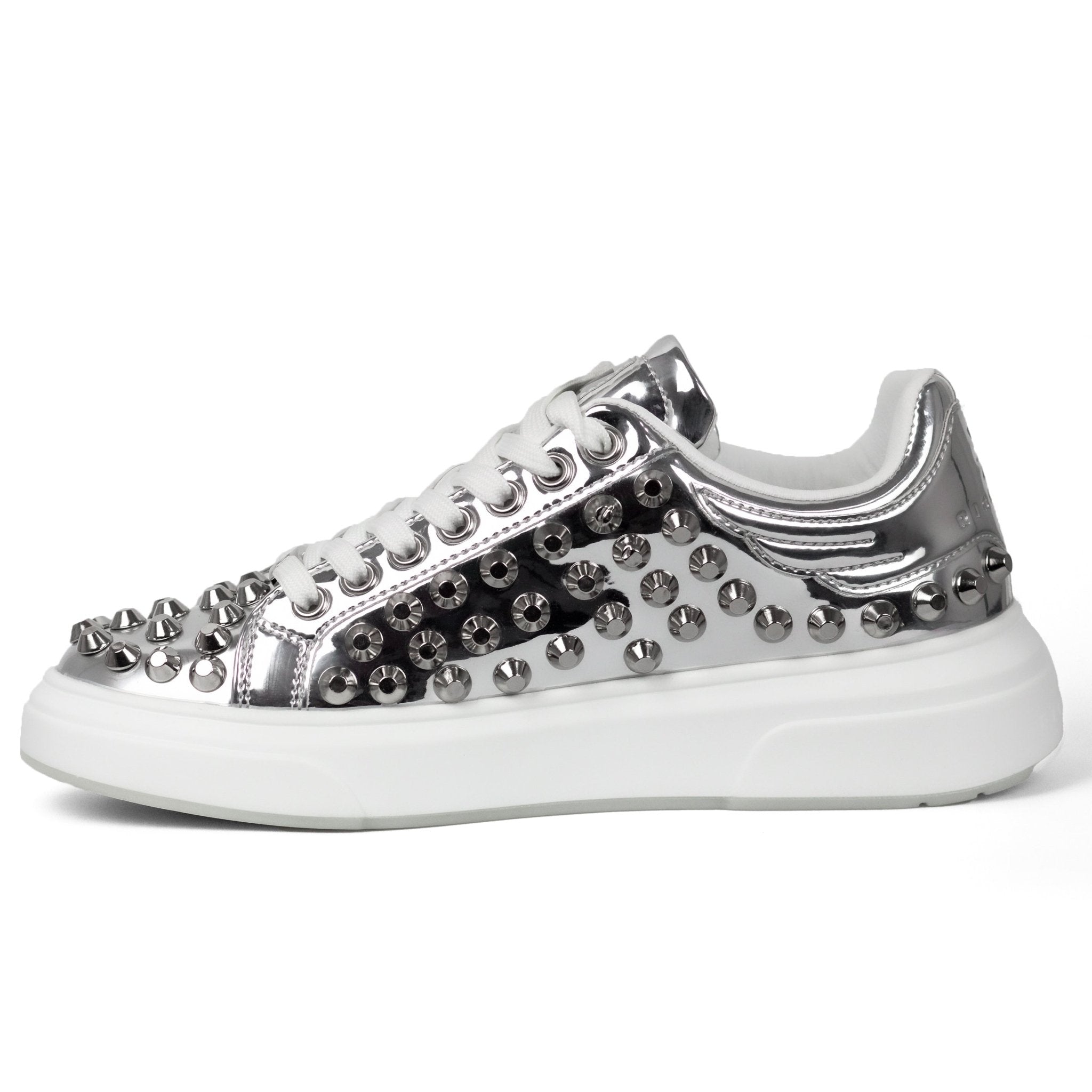 John Richmond Studded Sneakers With Signature Sole - Footcourt Egypt
